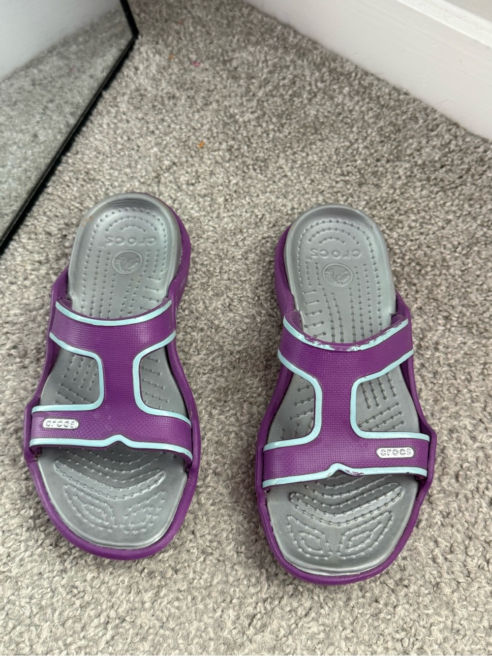 Crocs Women’s Purple Slip-On Sport Sandals